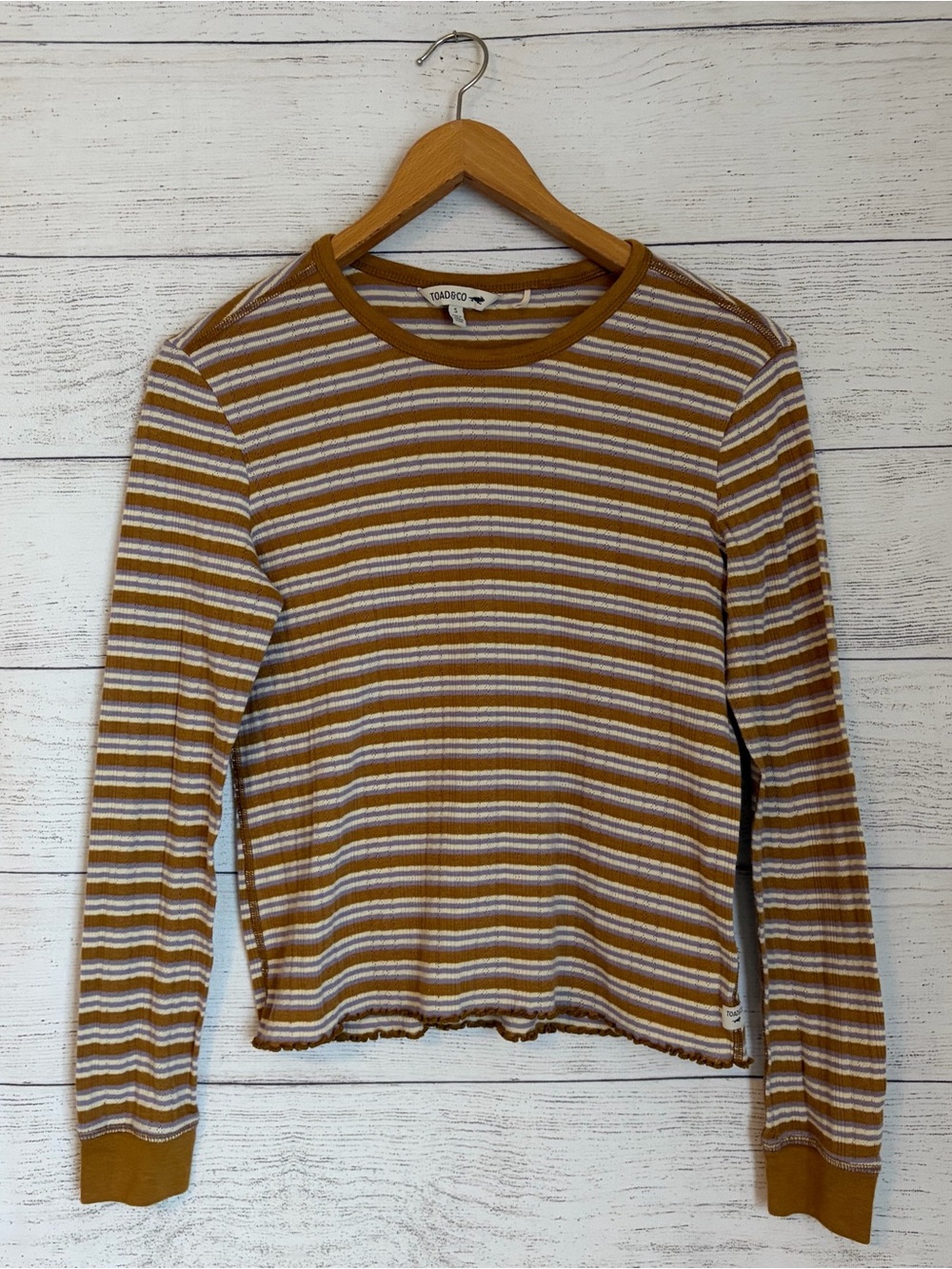 Toad & Co Foothill Pointelle Long Sleeve Crew - Picture 3 of 8